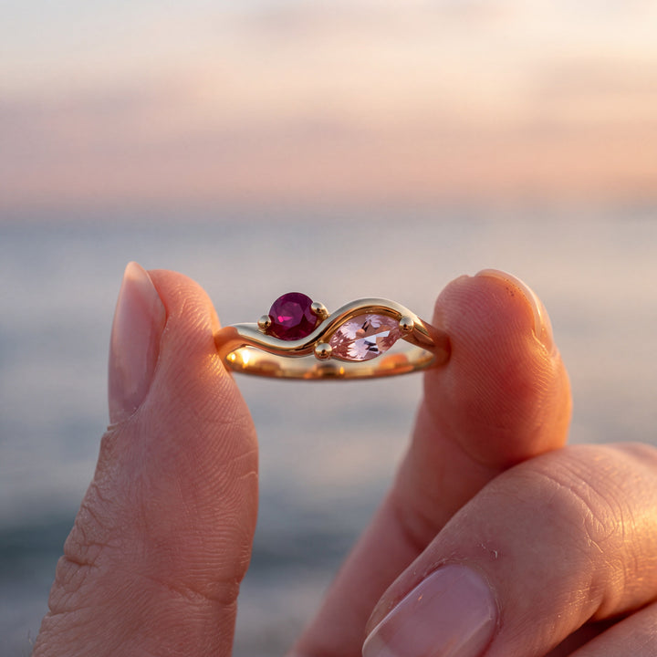 Anillo Tú & Yo – Piedras de Nacimiento
