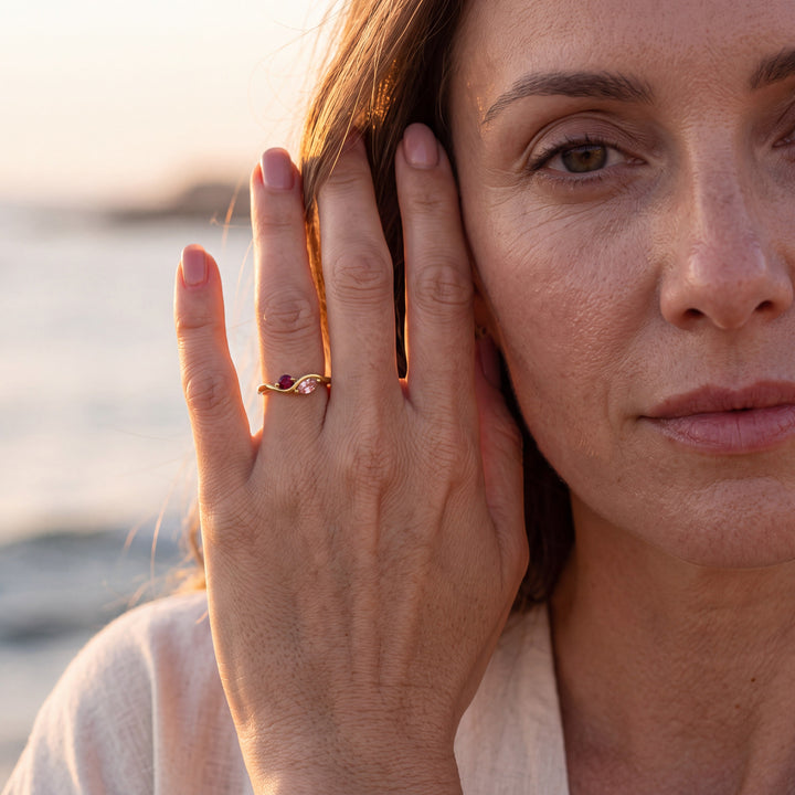 Anillo Tú & Yo – Piedras de Nacimiento