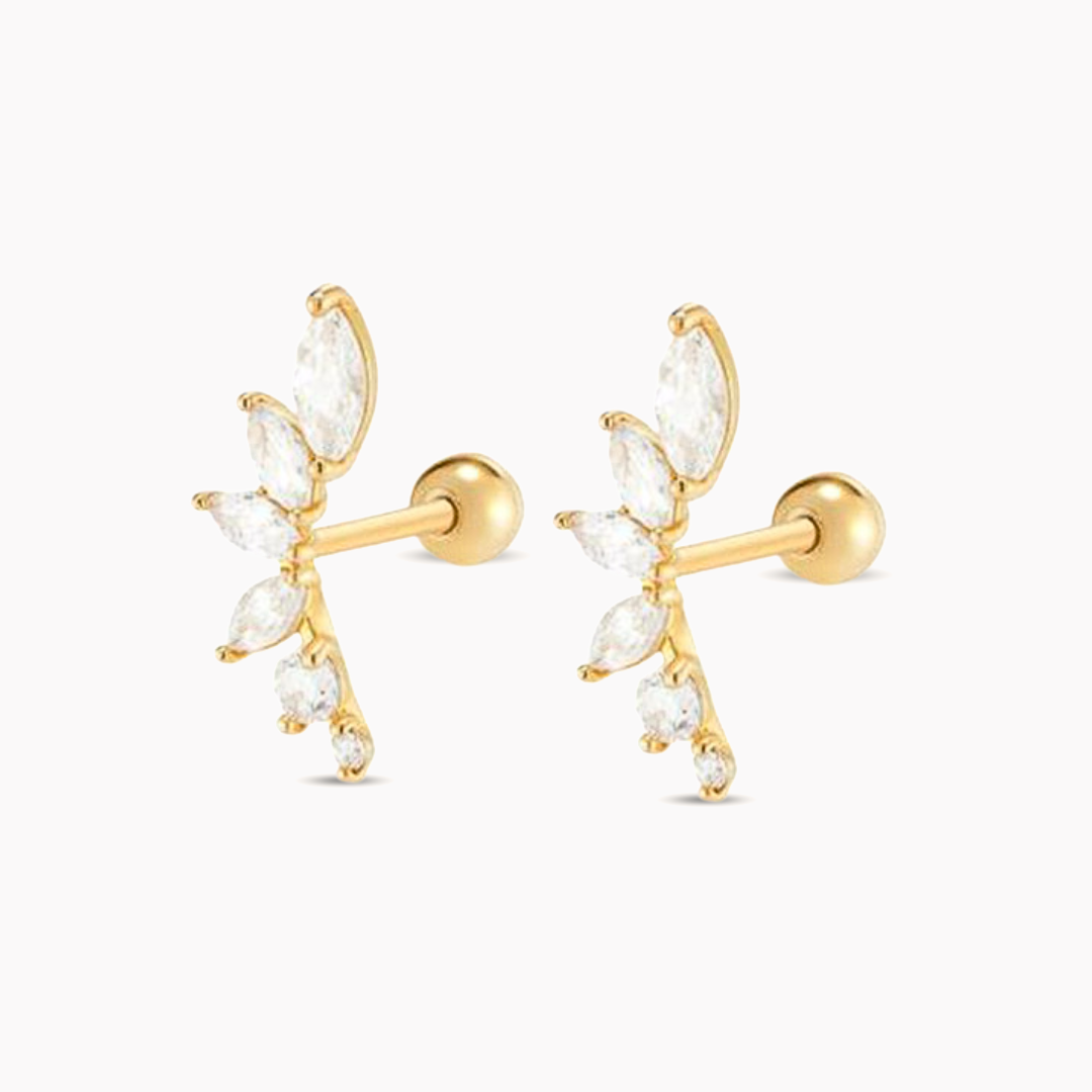 Pendientes Diamond Flowers