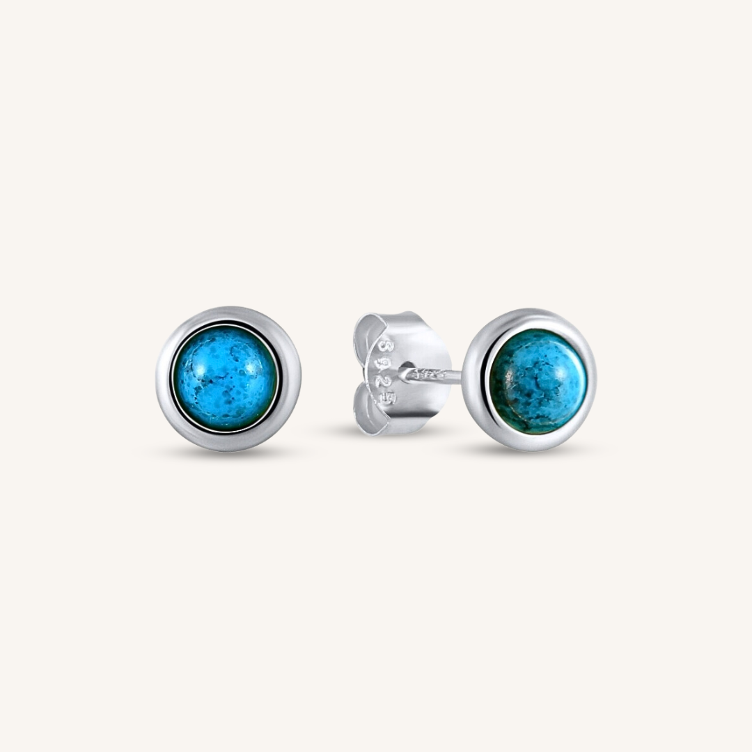 Pendientes Agua Marina