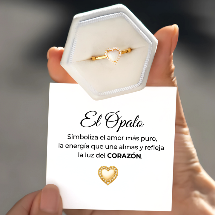 Anillo Corazón Ópalo
