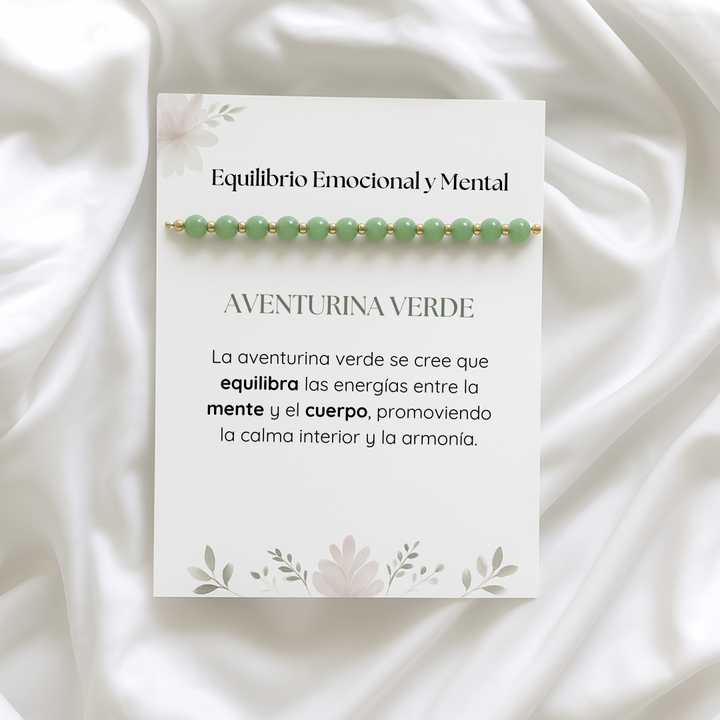Pulsera Equilibrio Interior - Aventurina Verde Natural