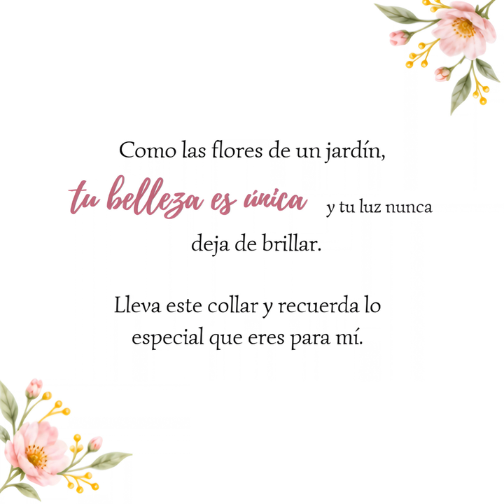 Collar Jardín de luz