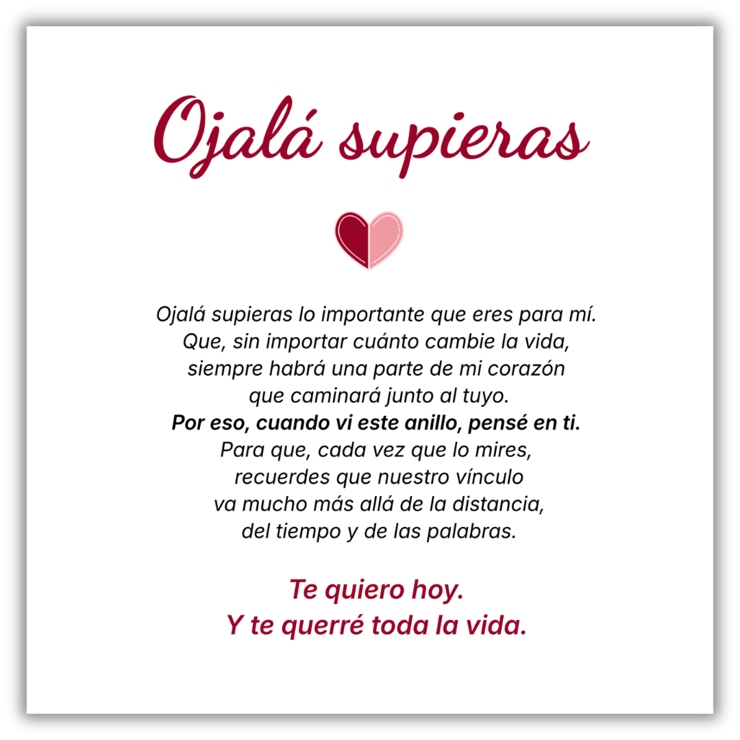 Anillo Siempre Junto a Ti