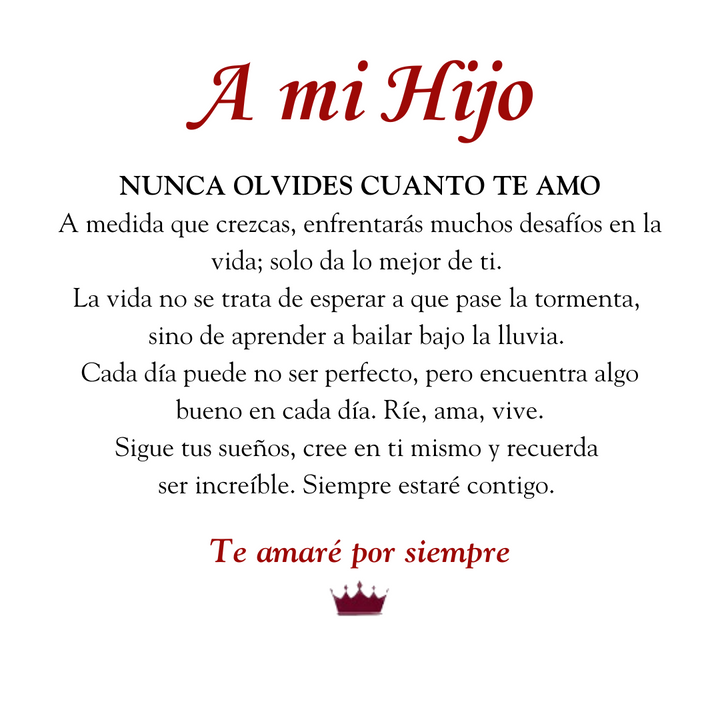 Pulsera Valiente- A mi Hijo