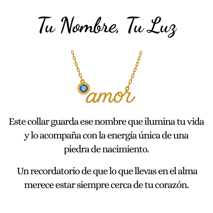 Collar Tu Nombre, Tu Luz