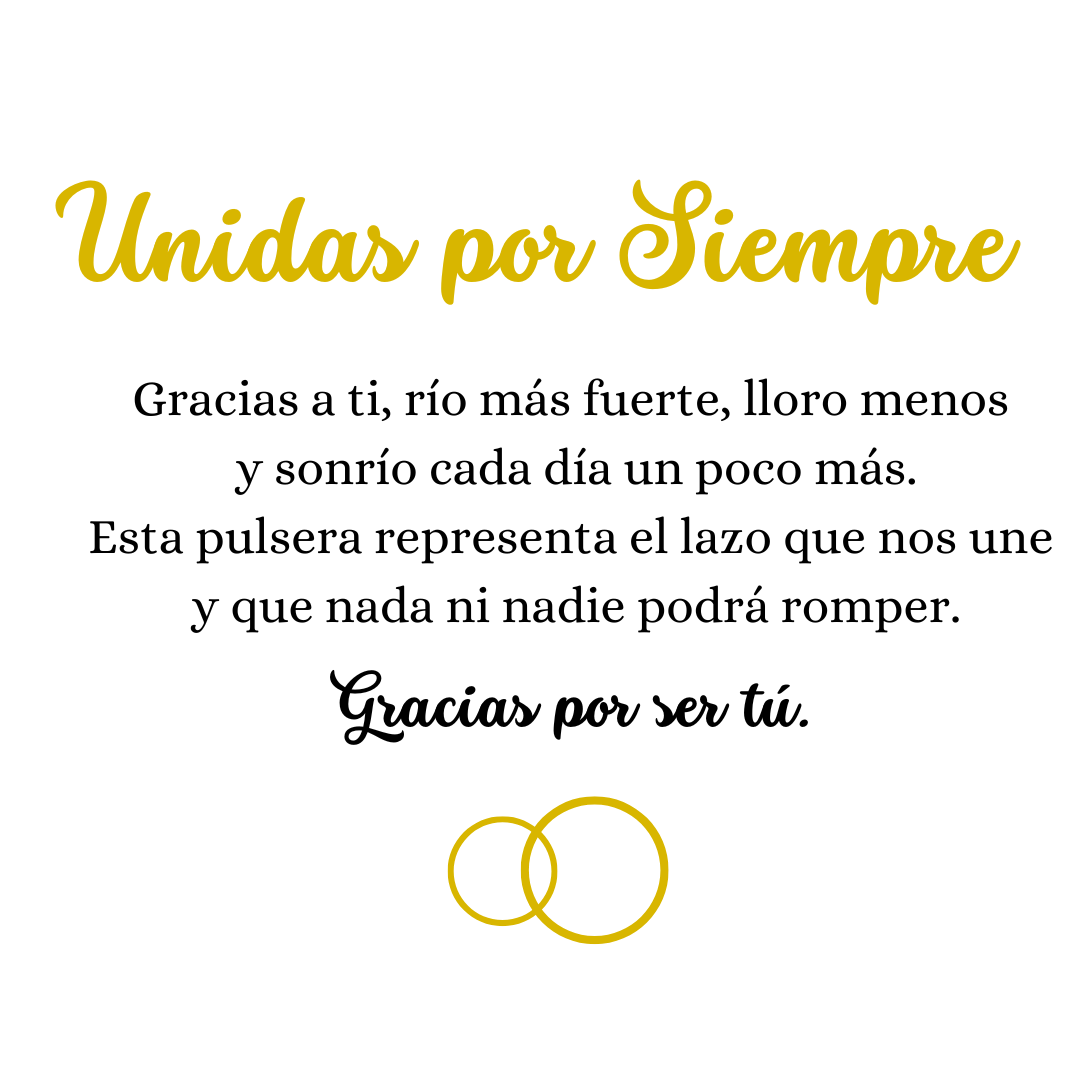 Pulsera Unidas por Siempre
