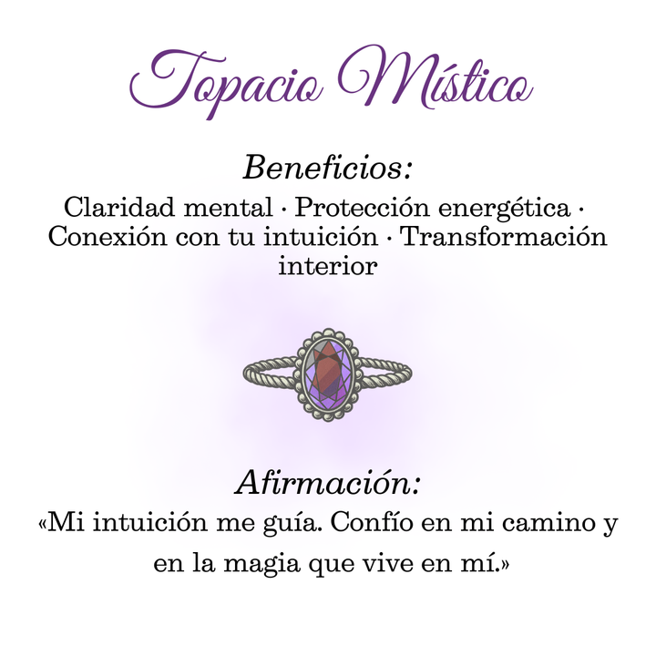 Anillo Topacio Místico