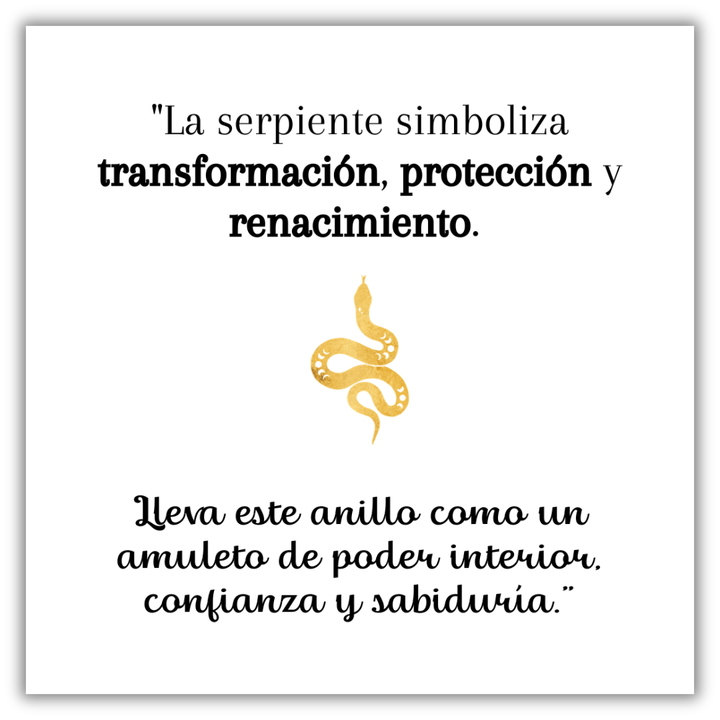Anillo Serpiente Dorada