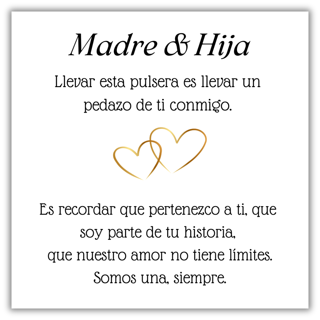 Pulsera Lazo Dorado- Madre & Hija