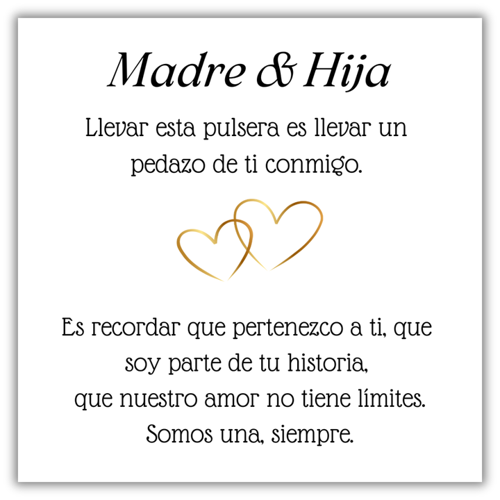 Pulsera Lazo Dorado- Madre & Hija