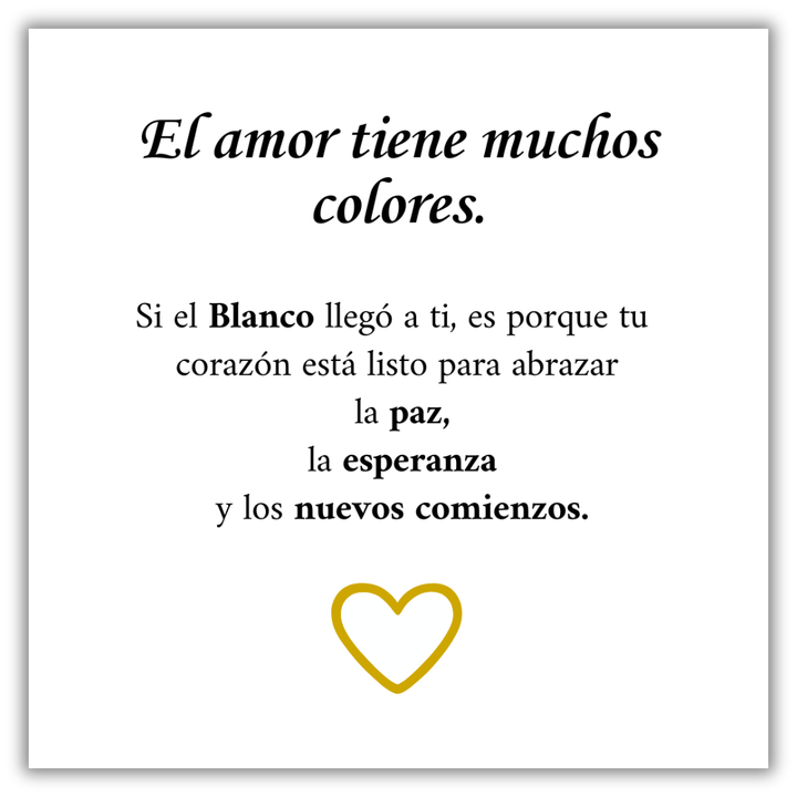 Pulsera Amor Blanco