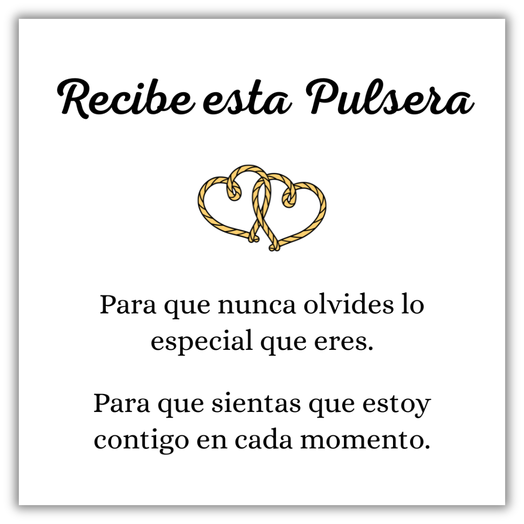 Pulsera Corazón Doble