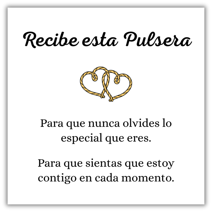 Pulsera Corazón Doble