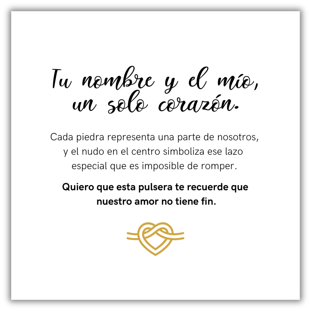 Pulsera Corazón Eterno - Personalizada