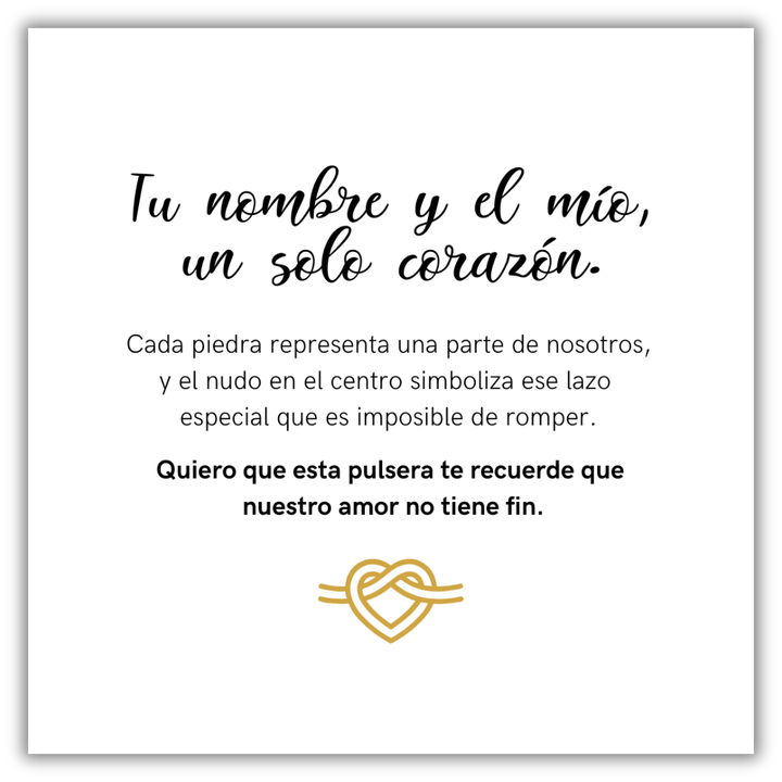 Pulsera Corazón Eterno - Personalizada