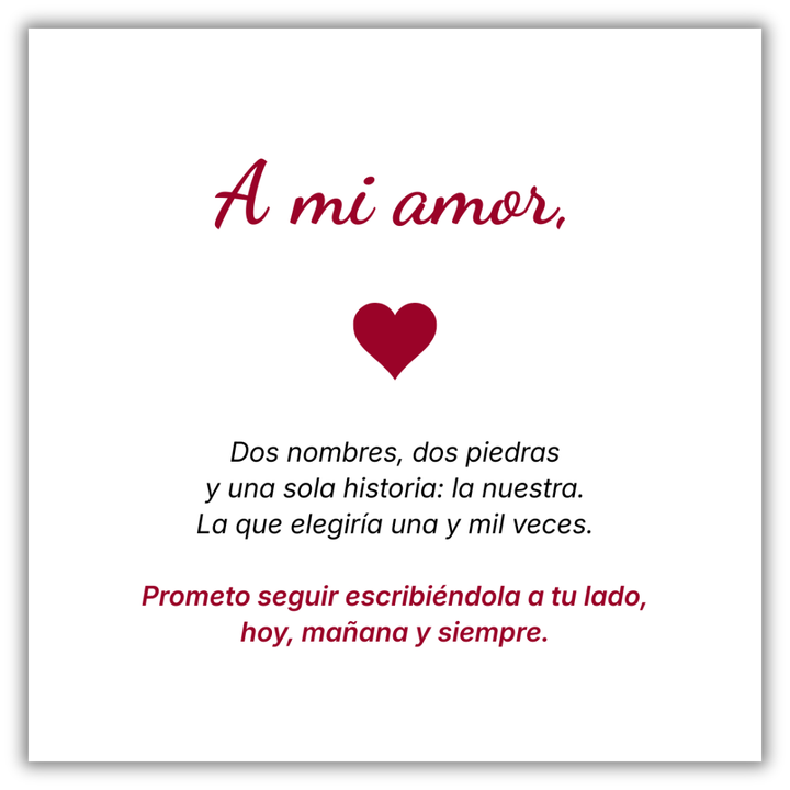 Anillo El Día que Llegaste – Personalizado