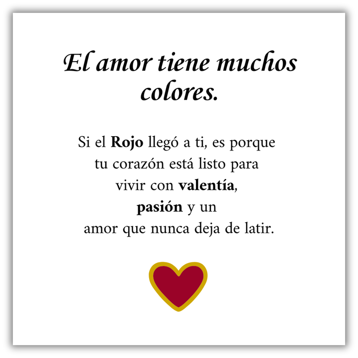 Pulsera Amor Rojo