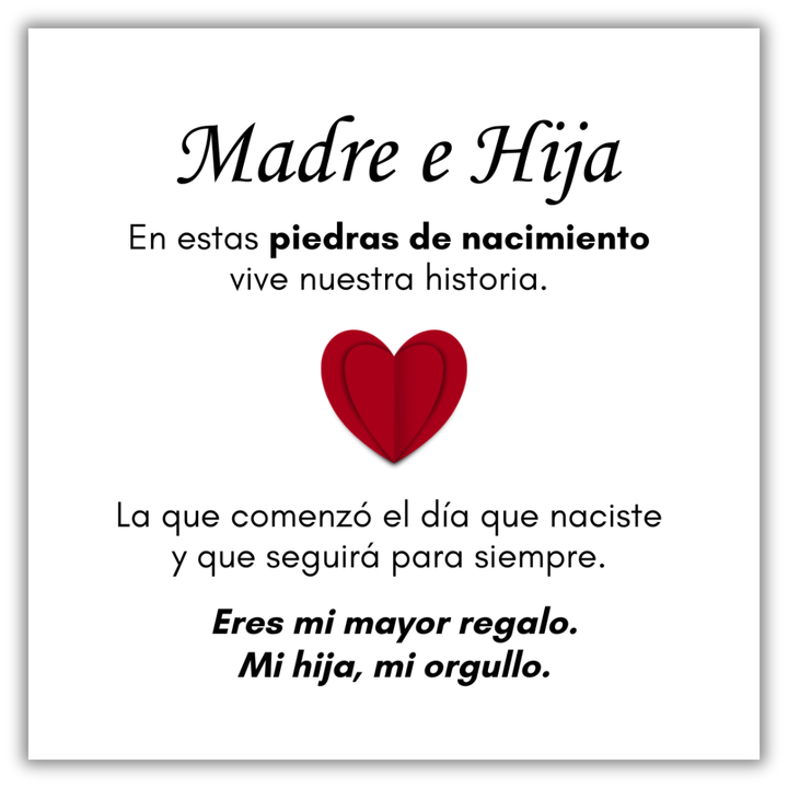 Anillo Piedras de Nacimiento- Madre & Hija