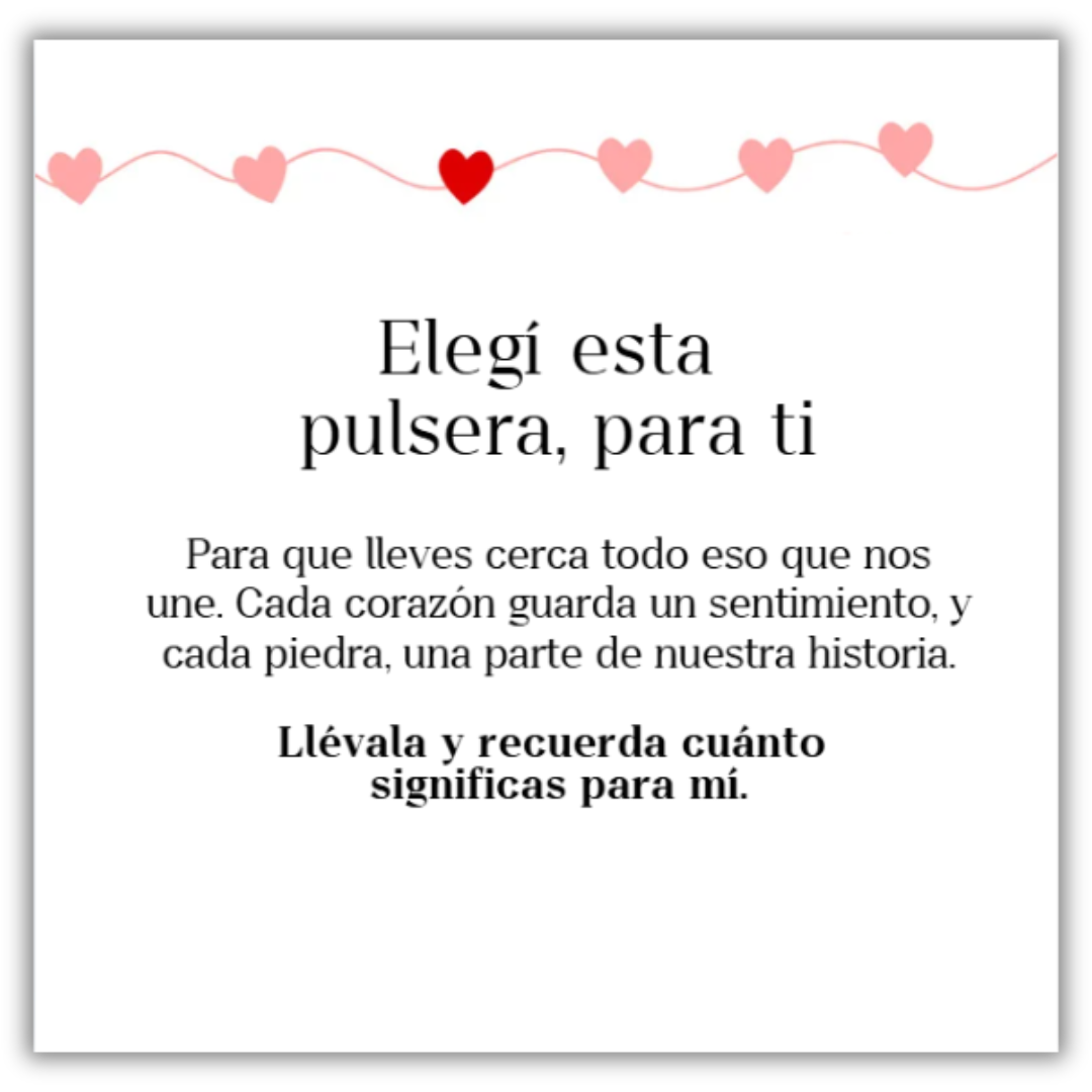 Pulsera Corazones que nos unen