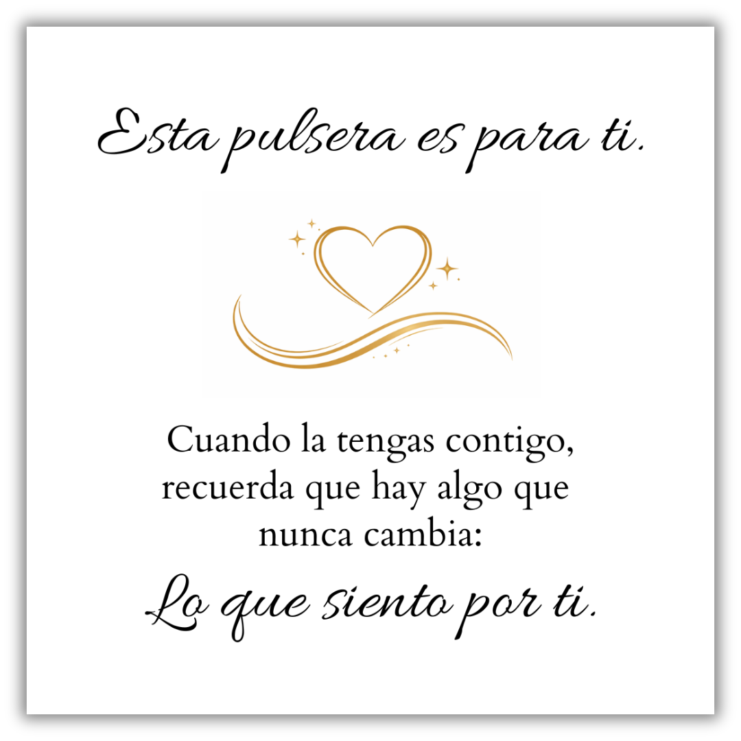 Pulsera Corazón Brillante