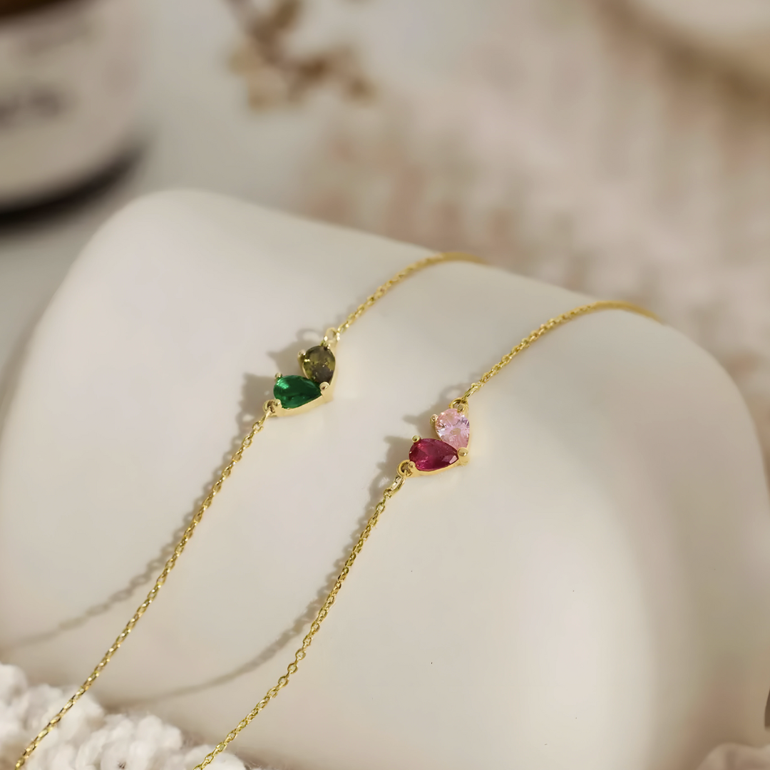 Pulsera Dos Corazones – Nuestro Vínculo