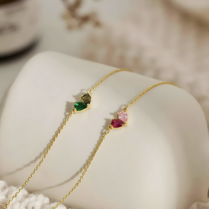 Pulsera Dos Corazones – Nuestro Vínculo