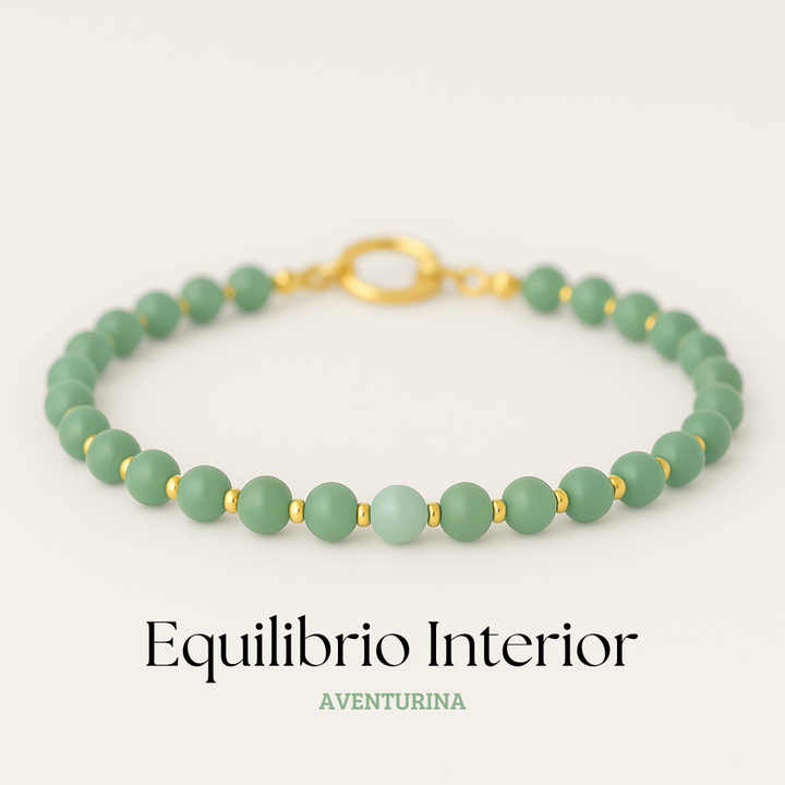 Pulsera Equilibrio Interior - Aventurina Verde Natural