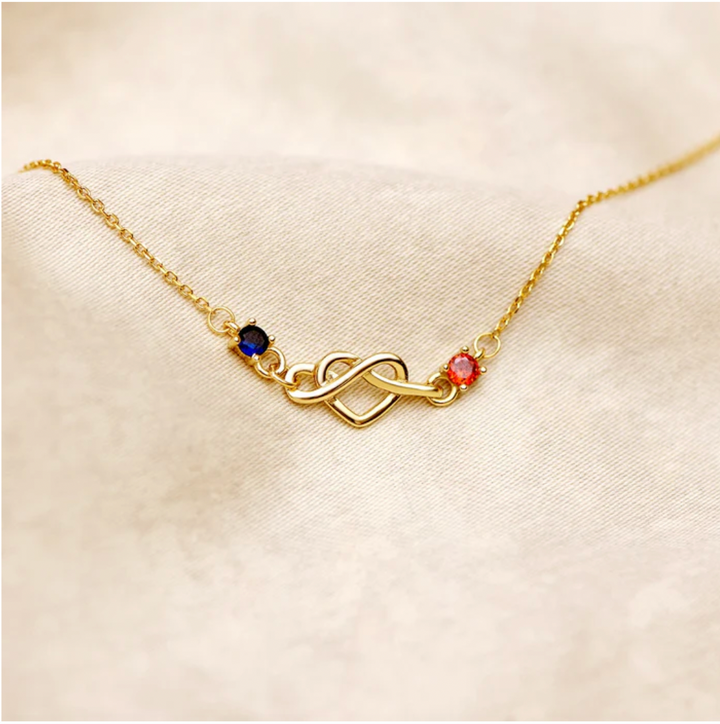 Pulsera Corazón con Piedras de Nacimiento - Amor y Amistad