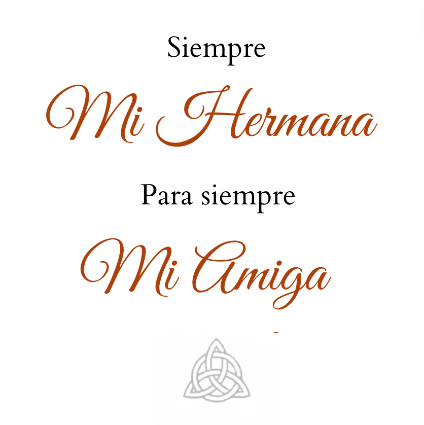 Anillo Vínculo - Hermana y Amiga