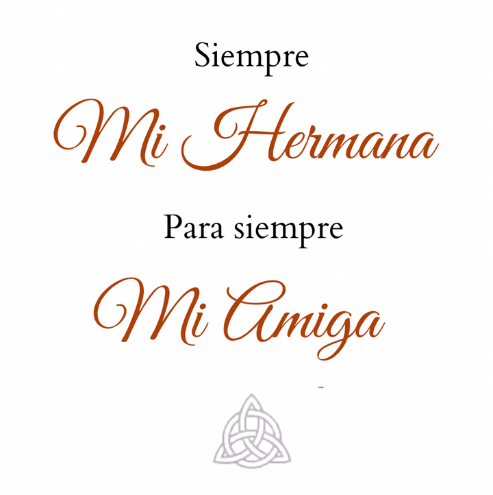 Anillo Vínculo - Hermana y Amiga