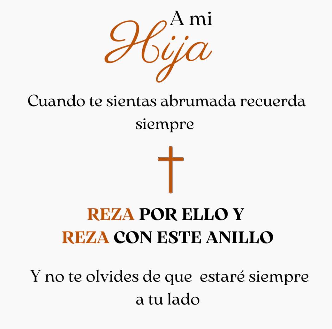 Anillo Bendiciones - A mi Hija