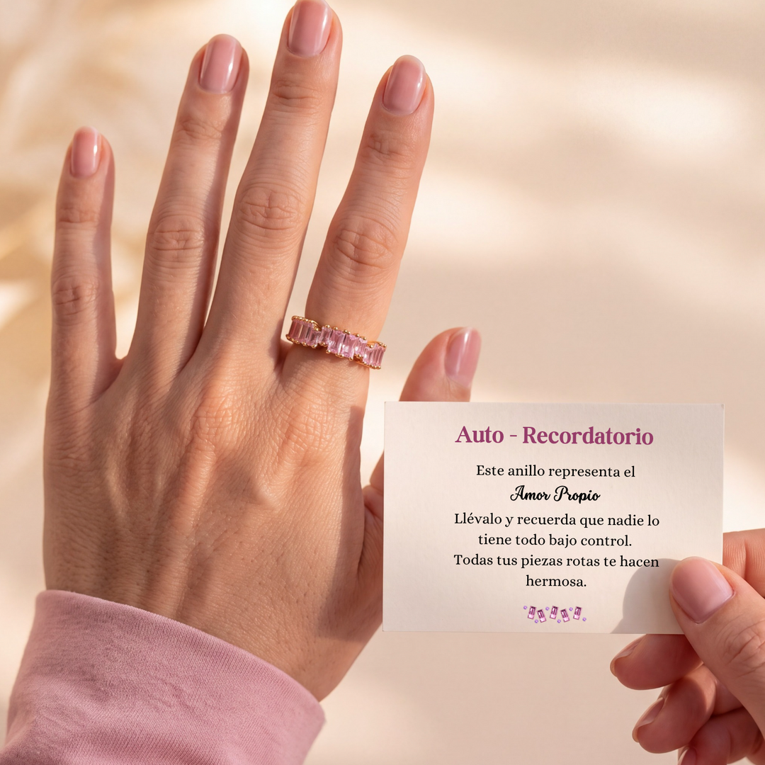 Anillo Crystal Esencia - Amor Propio