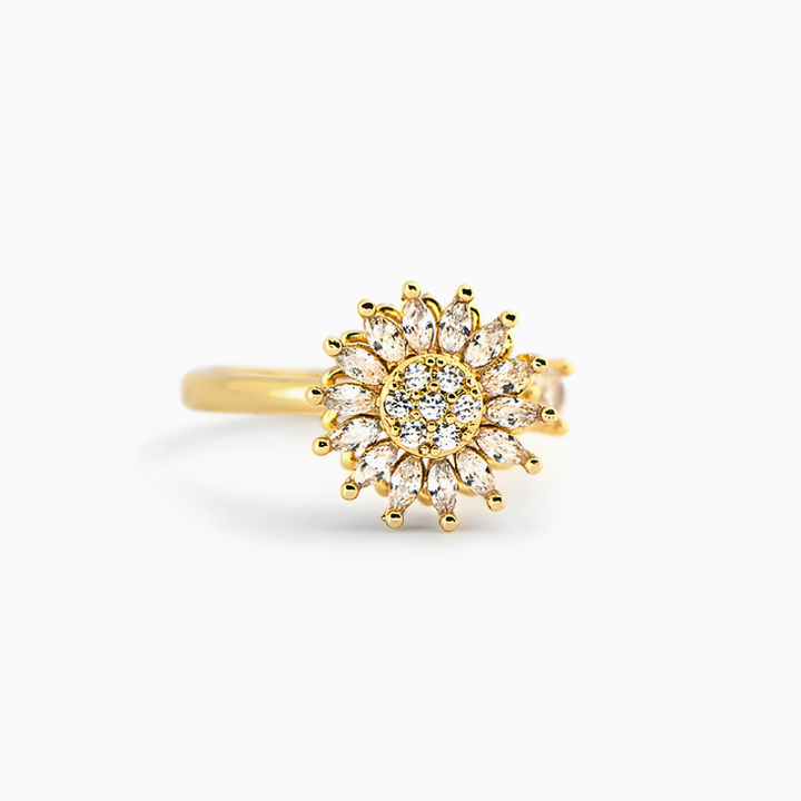 Anillo Girasol Brillante - Amor y Amistad