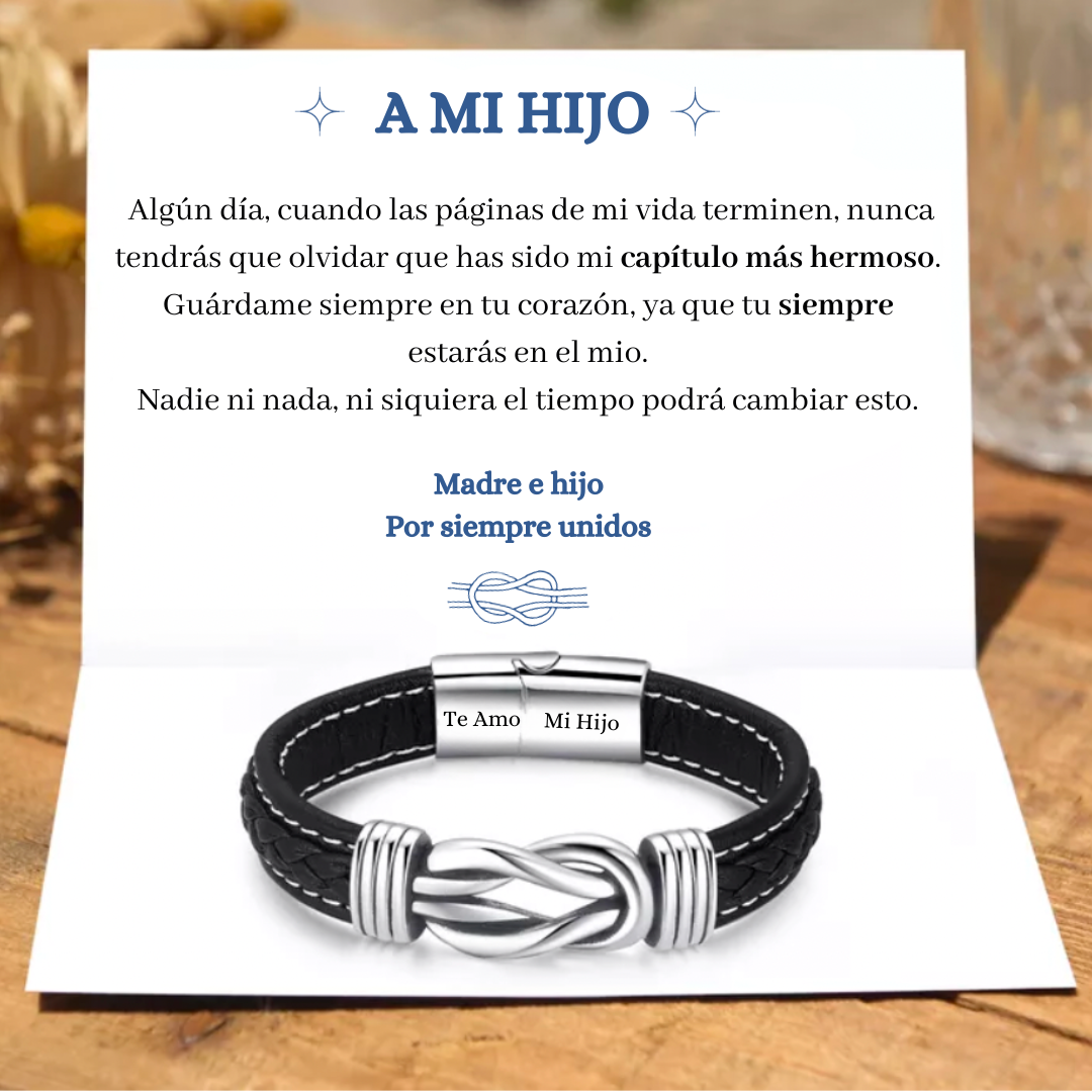 Pulsera Nudo Eterno - A mi Hijo